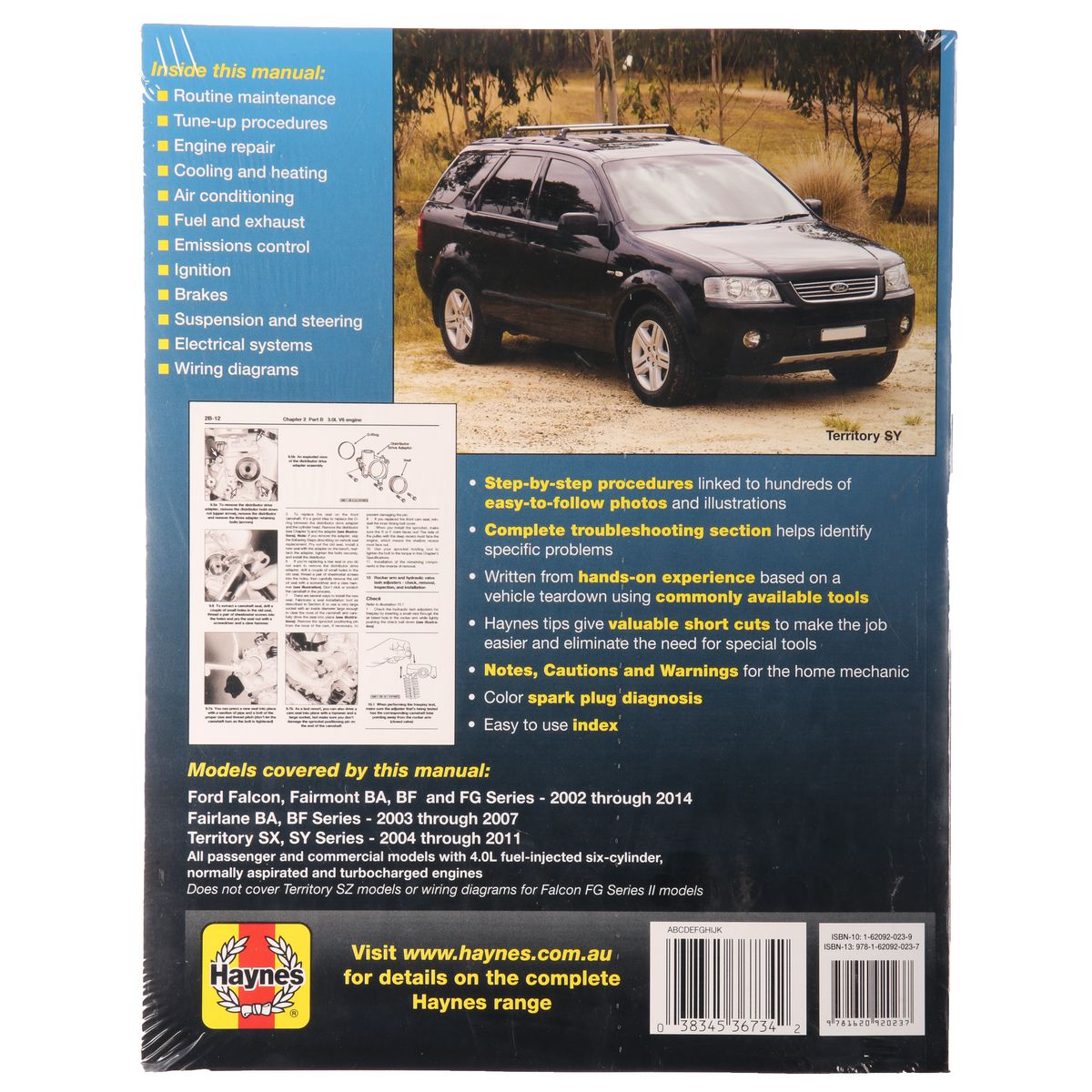 Haynes Owner's Workshop Manual - Ford Falcon & Territory 2004-2011 36734OLD
