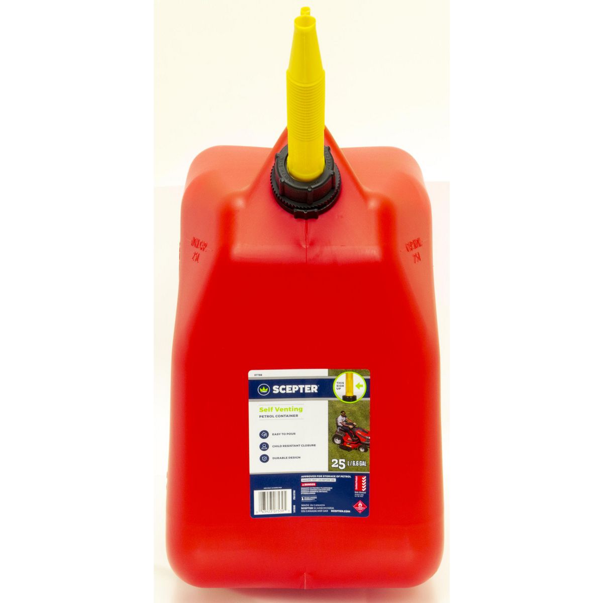 Scepter Petrol Fuel Can 25L Red