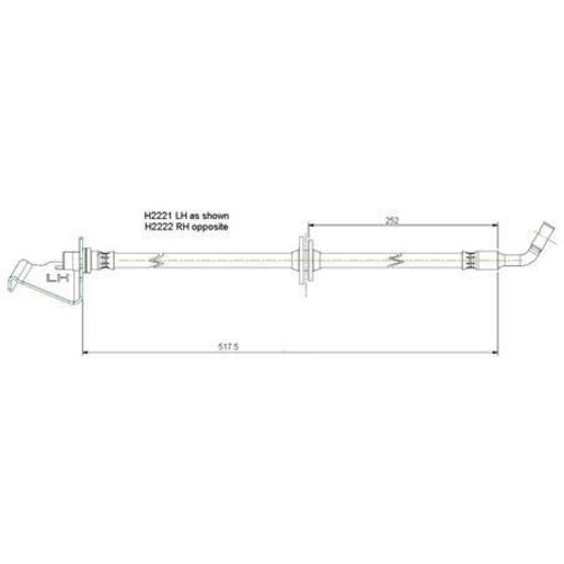 Bosch Brake Hose H2221