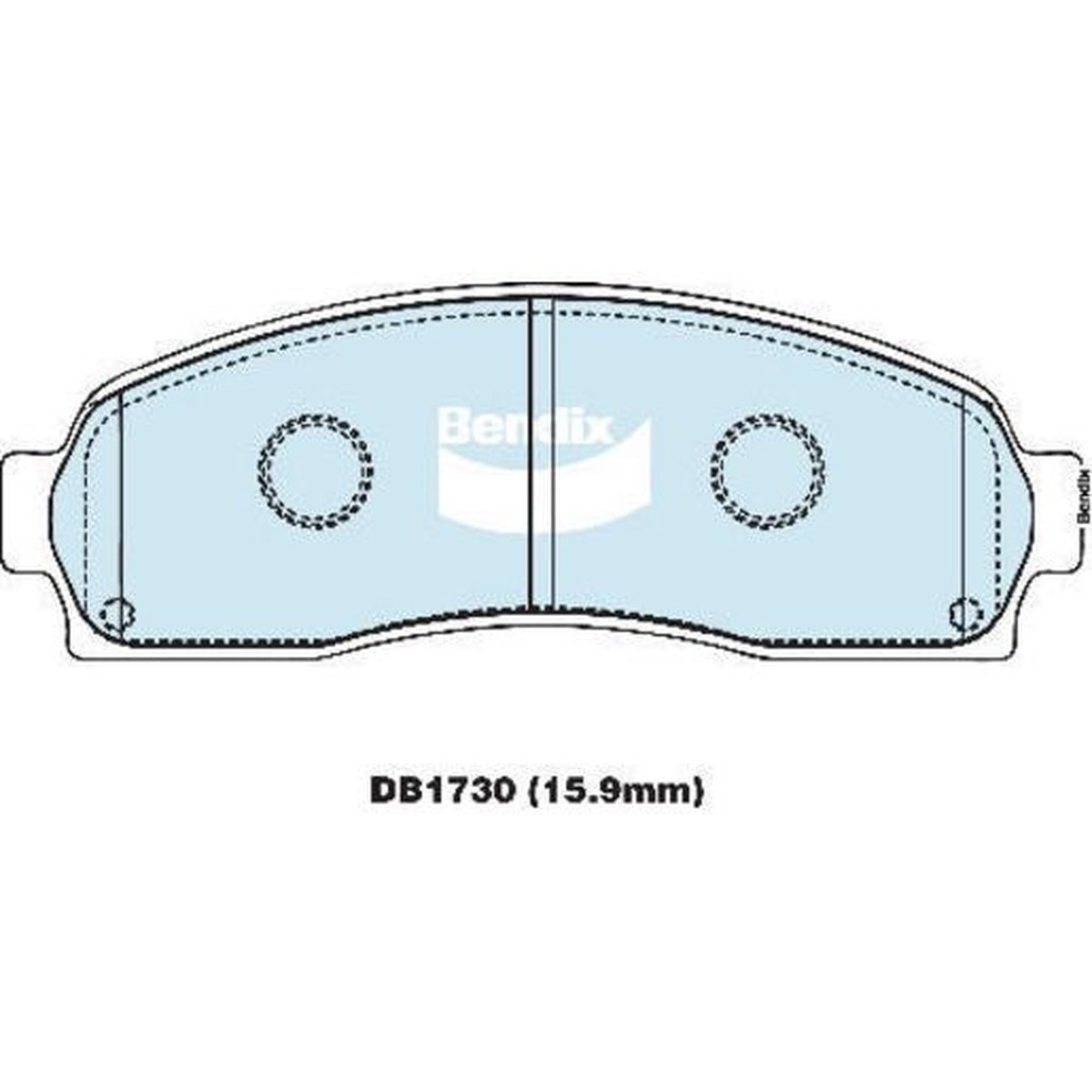 Bendix 4x4 Brake Pad Set Front DB1730 -4WD