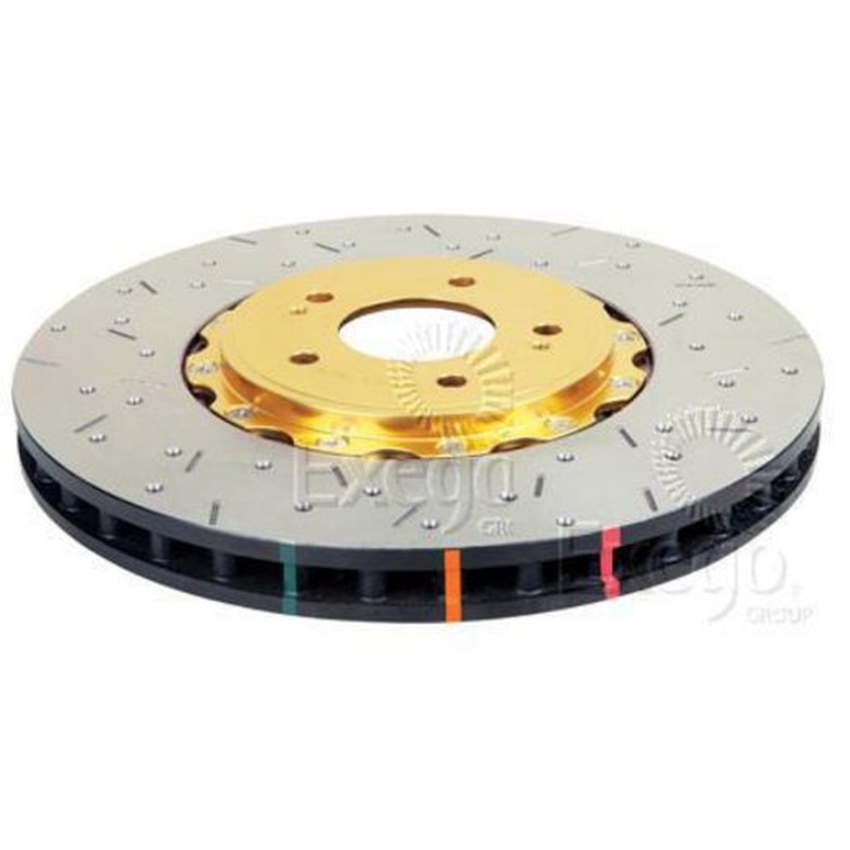 DBA HD 5000 Drilled Slotted 2Pc Brake Rotor Pair Front DBA5242GLDXS