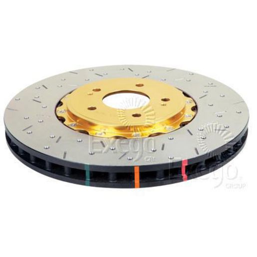DBA HD 5000 Drilled Slotted 2Pc Brake Rotor Single 288mm Rear DBA52355GLDXS