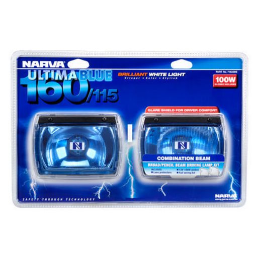 Narva Halogen Driving Light Rectangle 12V Combo Beam Kit 71622BE