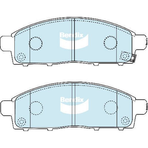 Bendix Heavy Duty Brake Pad Set Front DB1778 HD