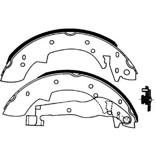 Brake Bonders Brake Shoe 228.6mm N1354-1