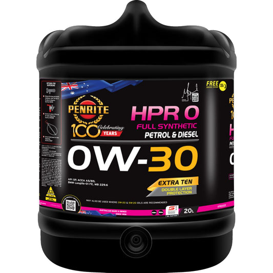 Penrite HPR 0 0W-30 Engine Oil 20L