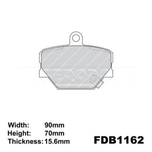 Ferodo Brake Pad Set FDB1162