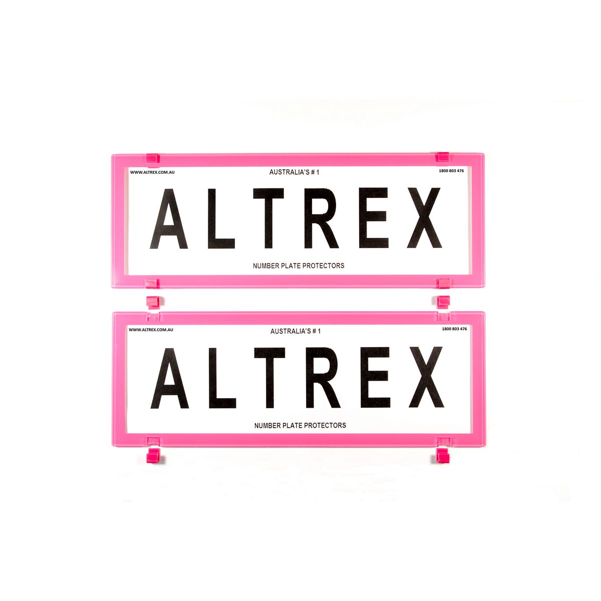 Altrex Number Plate Cover 6 Figure Pink Frame Without Lines