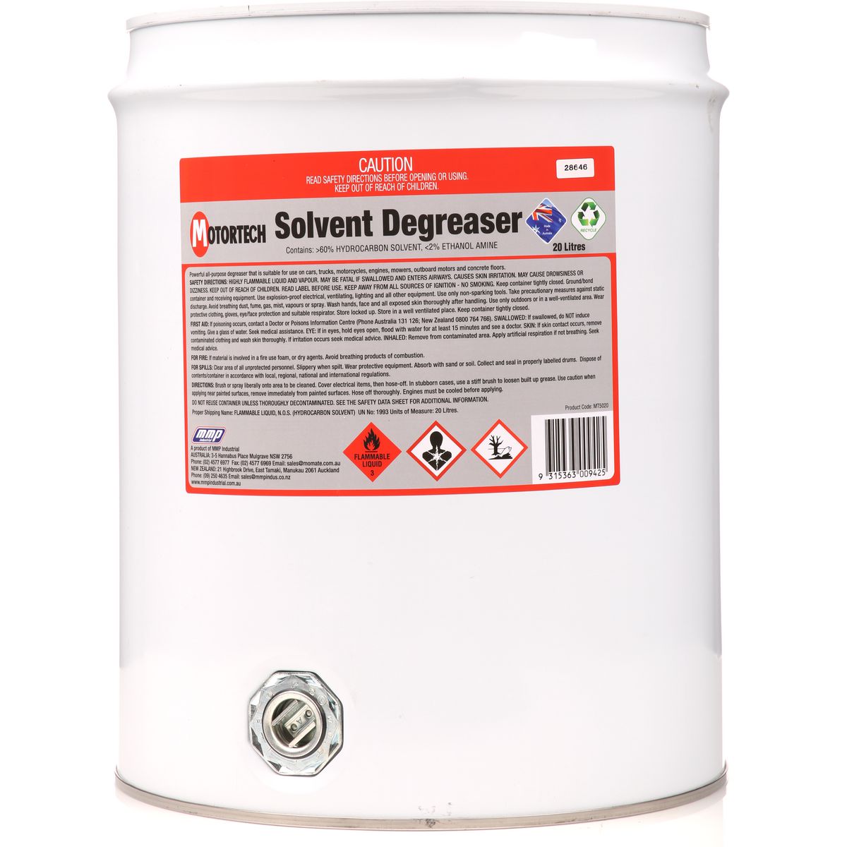 Motortech Degreaser 20L MT5020