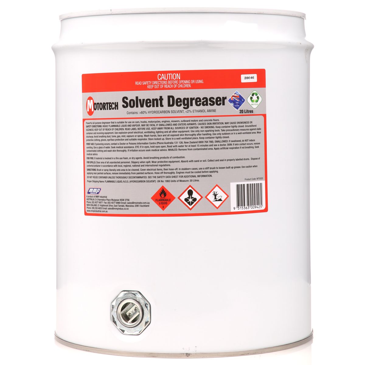 Motortech Degreaser 20L MT5020