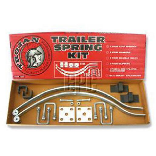 Trojan Taper Leaf Spring Kit 40Mm Axle 1000Kg Per Pair 1/2In Eye Diameter 1 - 45Mm Tapered 267100