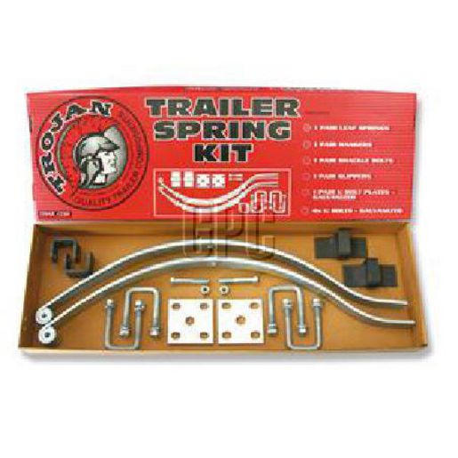 Trojan Taper Leaf Spring Kit 50Mm Axle 600Kg Per Pair 1/2In Eye Diameter 1 - 45Mm Tapered 267160