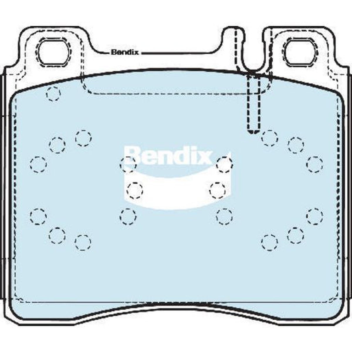 Bendix General CT Brake Pad Set Front DB1284 GCT