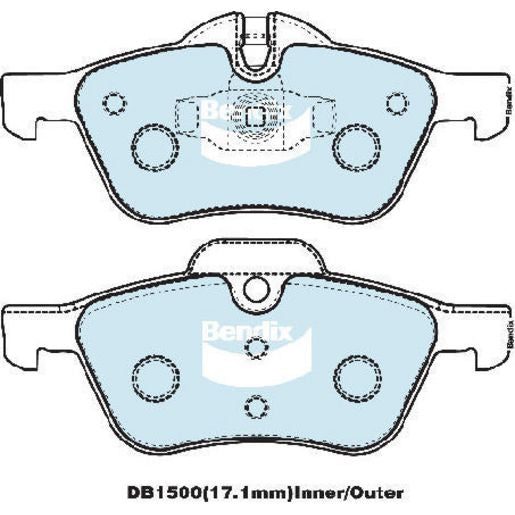 Bendix Brake Pads Set - General Ct DB1500CT