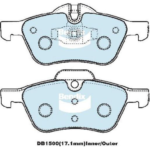 Bendix Brake Pads Set - General Ct DB1500CT