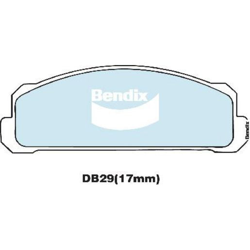 Bendix General CT Brake Pad Set Front DB29 GCT