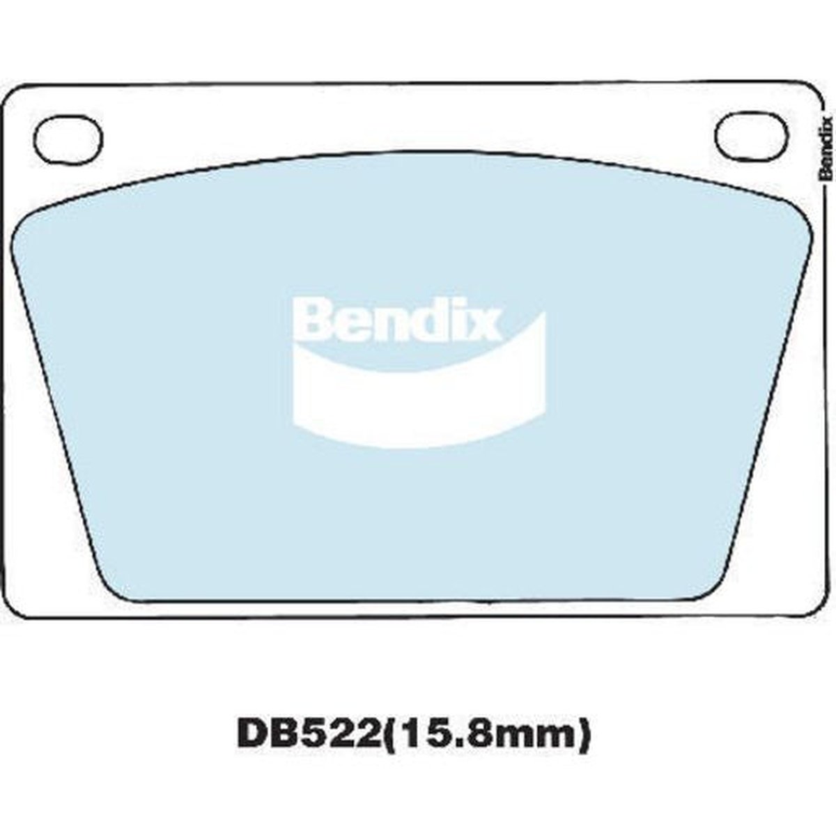 Bendix General CT Brake Pad Set Front DB522 GCT