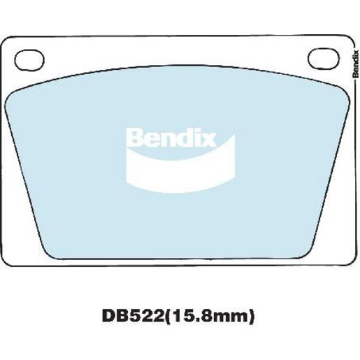 Bendix General CT Brake Pad Set Front DB522 GCT