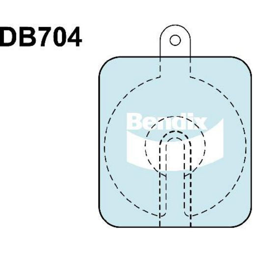Bendix General CT Brake Pad Set Front DB704 GCT