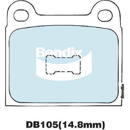 Bendix Brake Pads Set - General Ct DB105CT
