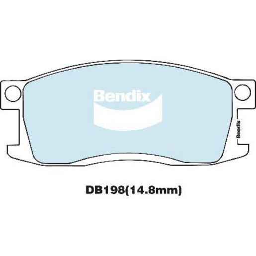 Bendix General CT Brake Pad Set Rear DB198 GCT