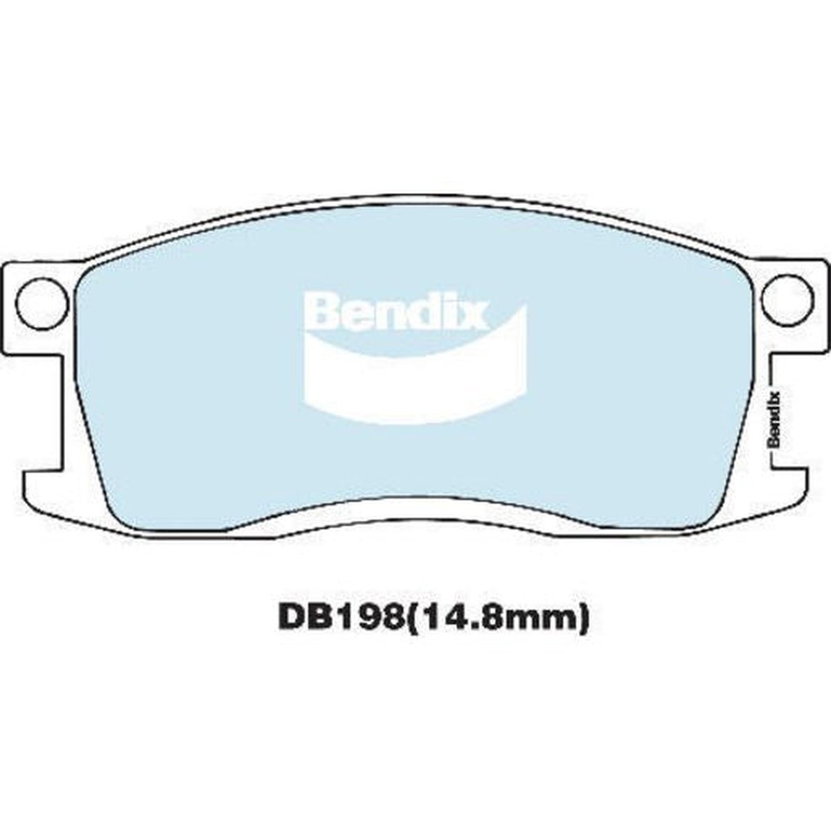 Bendix General CT Brake Pad Set Rear DB198 GCT
