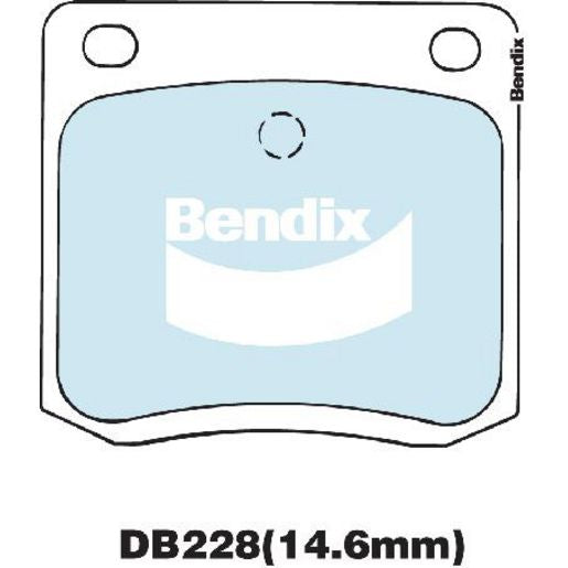 Bendix General CT Brake Pad Set Rear DB228 GCT