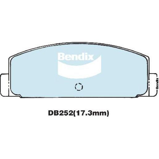 Bendix General CT Brake Pad Set Rear DB252 GCT