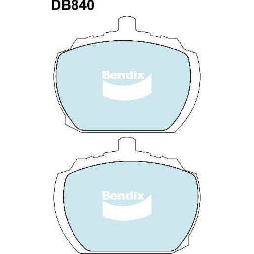 Bendix General CT Brake Pad Set Front DB840 GCT
