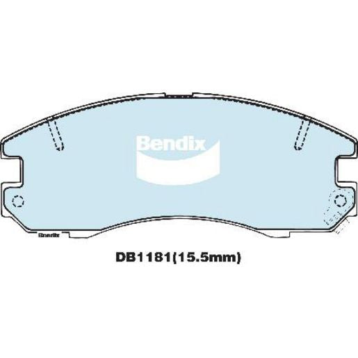 Bendix General CT Brake Pad Set Front DB1181 GCT