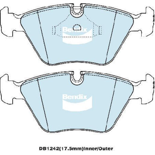 Bendix General CT Brake Pad Set Front DB1242 GCT