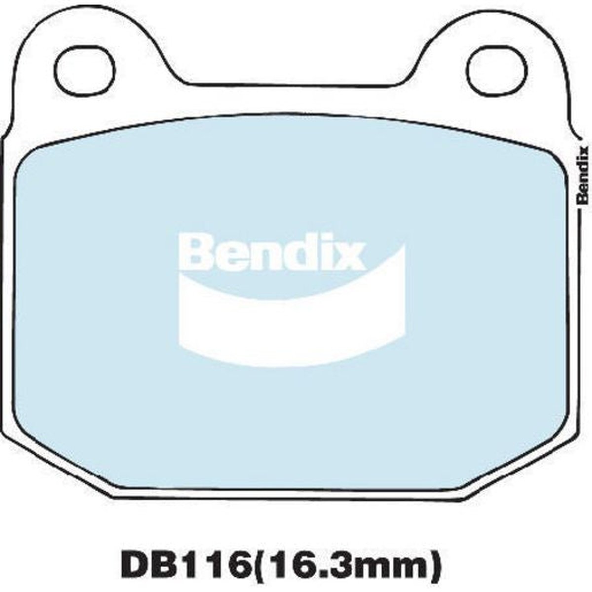 Bendix General CT Brake Pad Set Front DB116 GCT