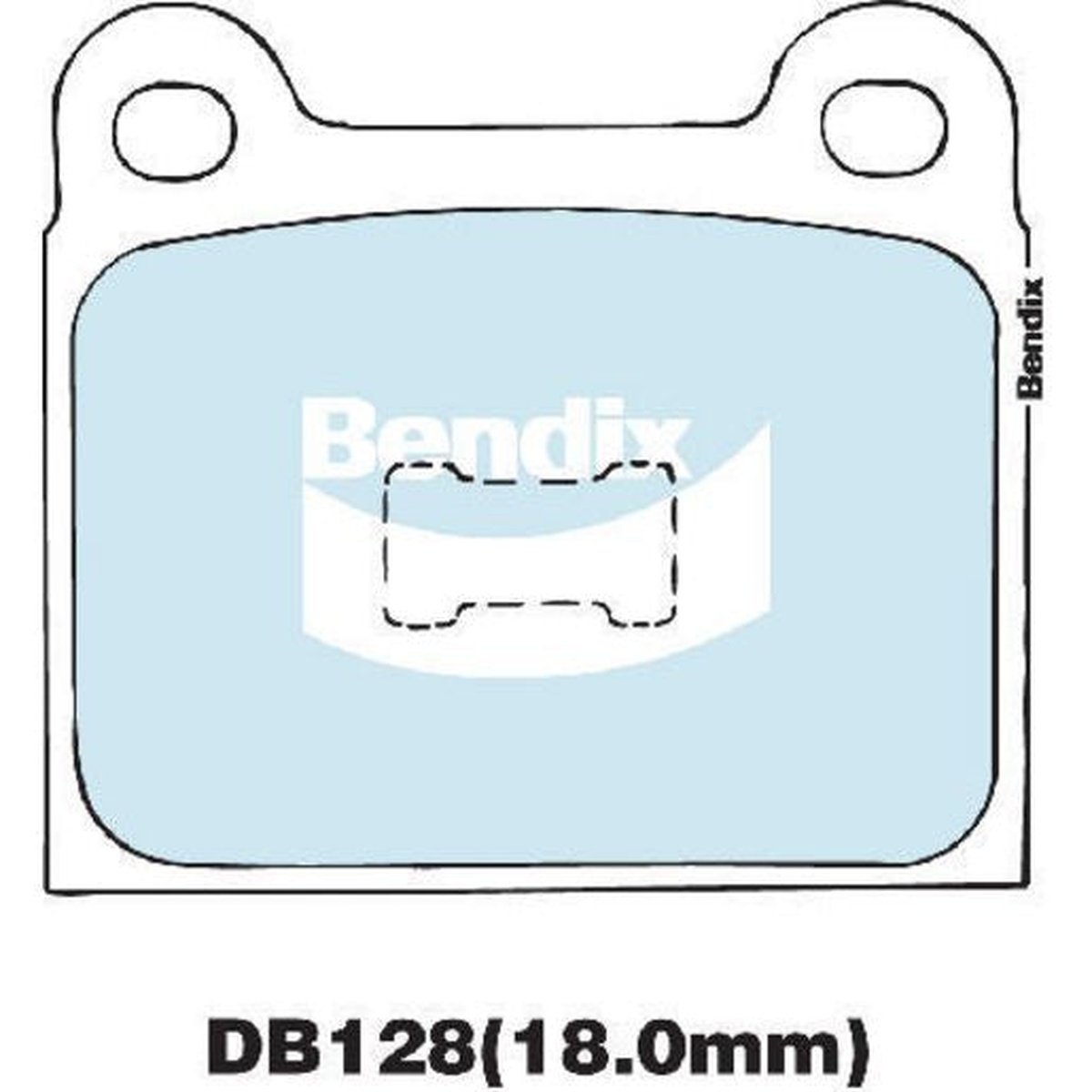 Bendix General CT Brake Pad Set Front DB128 GCT
