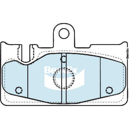 Bendix General CT Brake Pad Set Front DB1194 GCT