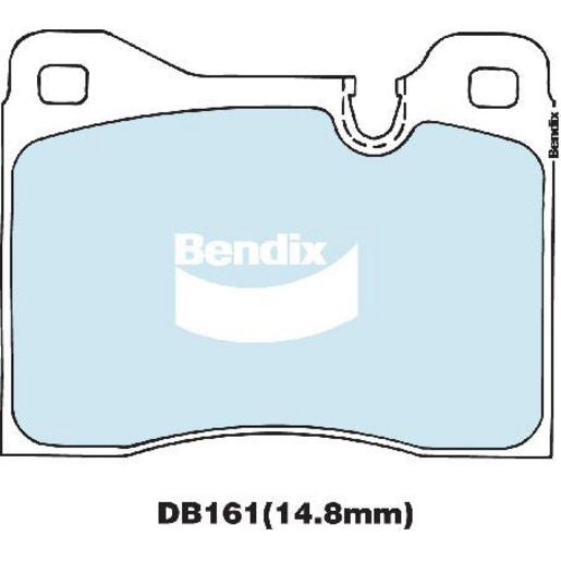 Bendix General CT Brake Pad Set Front DB161 GCT