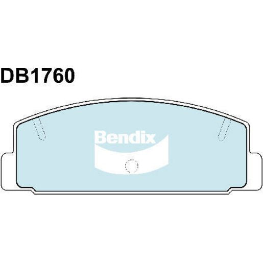 Bendix General CT Brake Pad Set Rear DB1760 GCT
