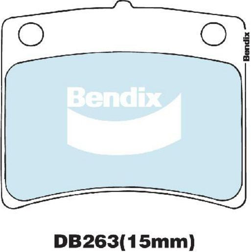Bendix General CT Brake Pad Set Rear DB263 GCT