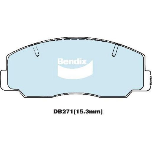 Bendix General CT Brake Pad Set Front DB271 GCT