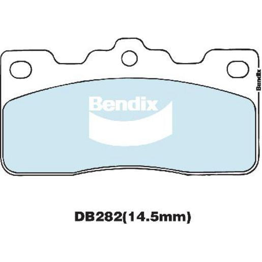 Bendix General CT Brake Pad Set Rear DB282 GCT