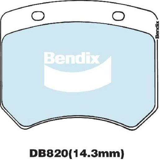 Bendix General CT Brake Pad Set Front DB820 GCT