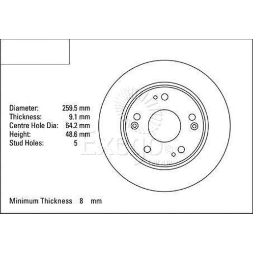DBA Standard Brake Rotor Pair Rear DBA2511
