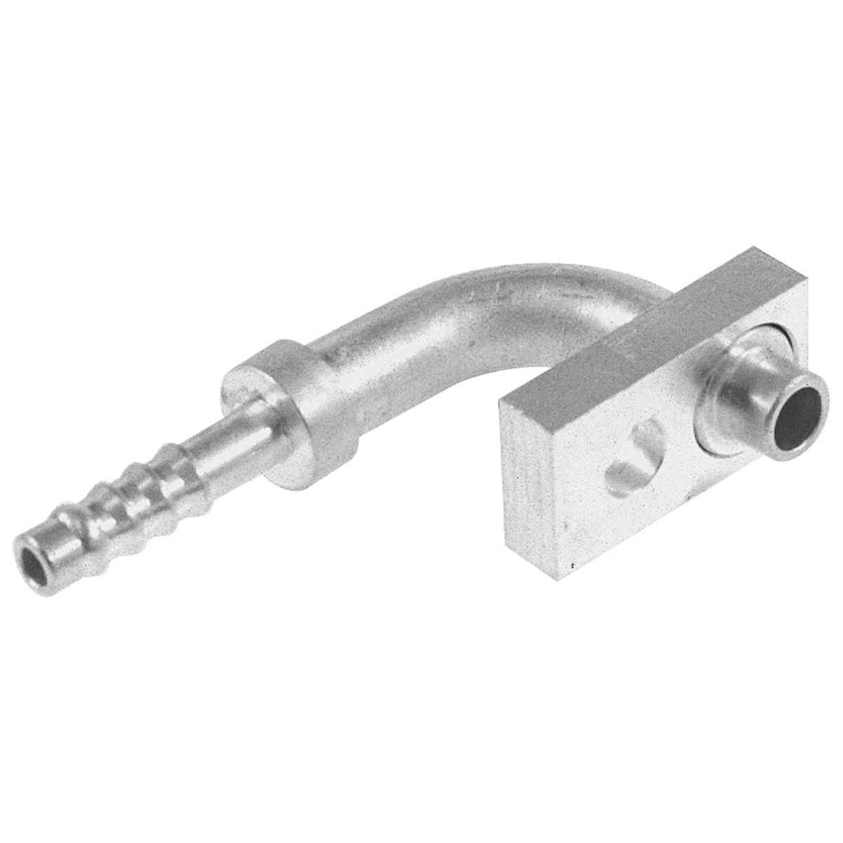 OEX Air Conditioning Hose Fitting Aluminium Pad - Barb # 6 - 90 Degree AFX0023