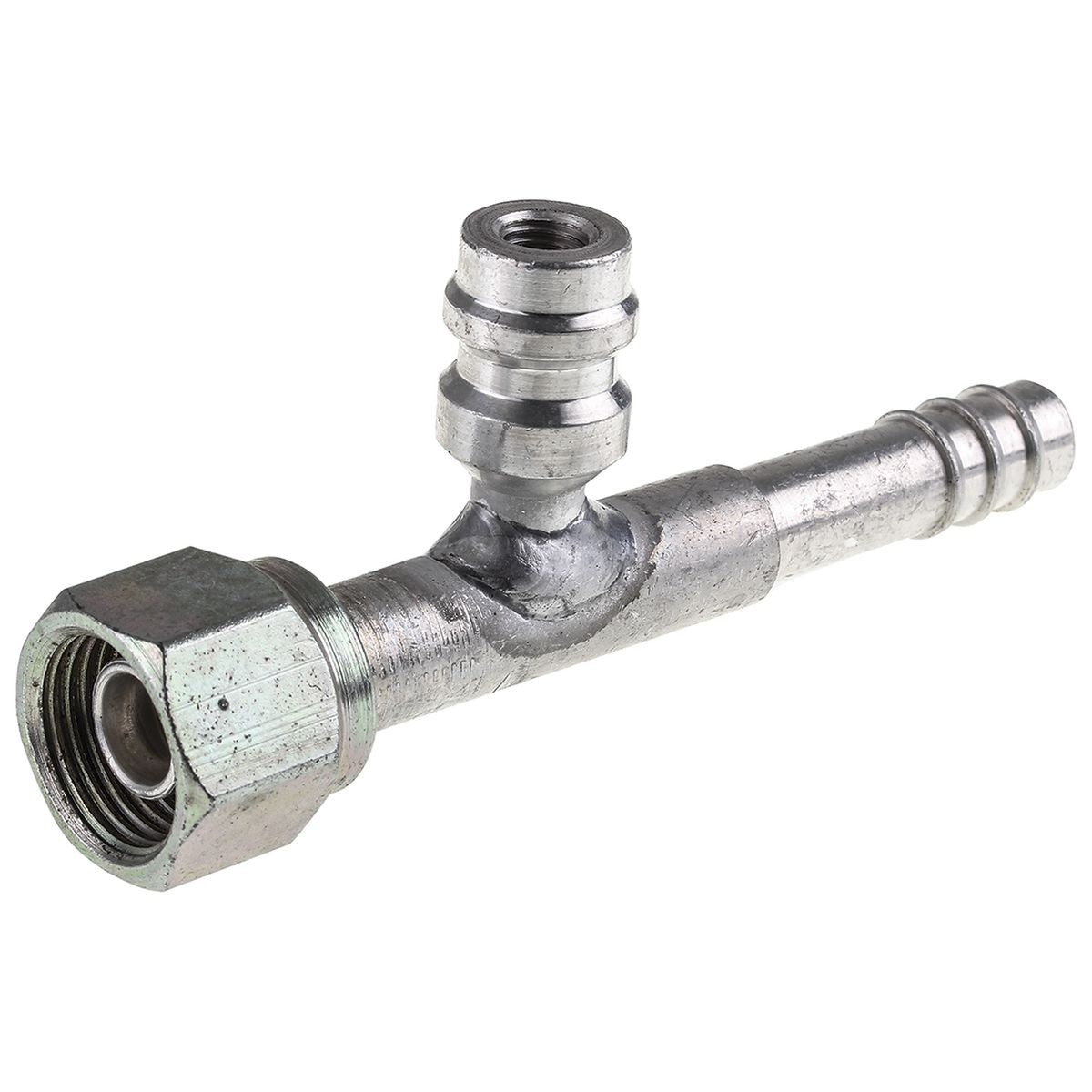 OEX Atco Aluminium Fitting # 8 fits - Barb #8 Straight With R134A Port AFX1302-3