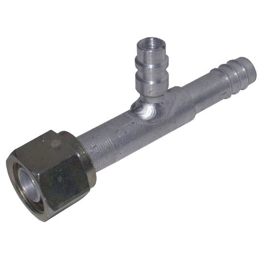 Atco Aluminium Fitting # 10 FOR - Barb #10 Straight With R134a Port AFX1303-3