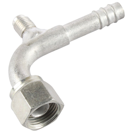 Atco Aluminium Fitting # 8 FOR - Barb #8 90 With R12 Port AFX1322-1