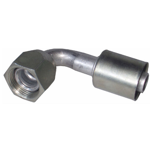 ATCO #12 Female Flare - Beadlock #12 90 Deg Fitting Aluminium BLX1124