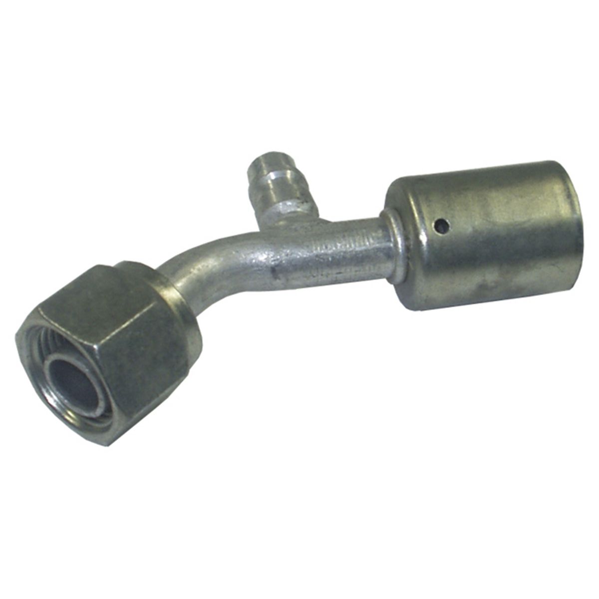 Atco Aluminium Fitting # 10 FOR - Beadlock #10 45 With R134a Port BLX1313-3