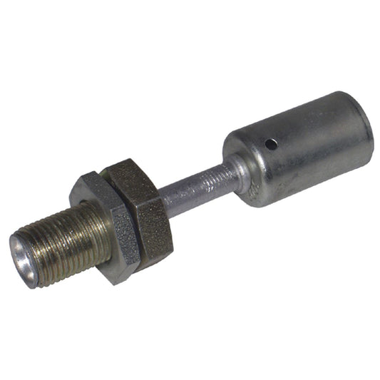 Atco Aluminium Fitting # 6 MIOR Bulkhead - Beadlock #6 Straight BLX1701