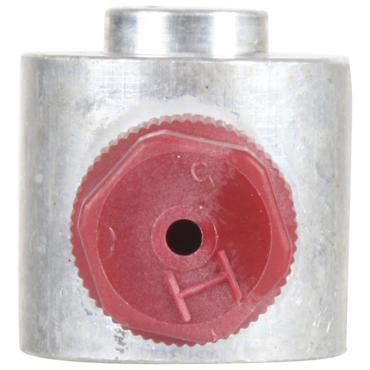 Atco Aluminium Fitting # 8 Pad - Beadlock #8 Straight With R134a Port BLX5602-3