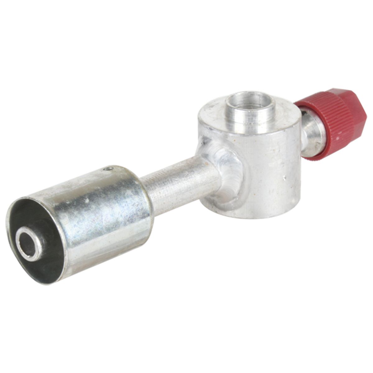 Atco Aluminium Fitting # 8 Pad - Beadlock #8 Straight With R134a Port BLX5602-3